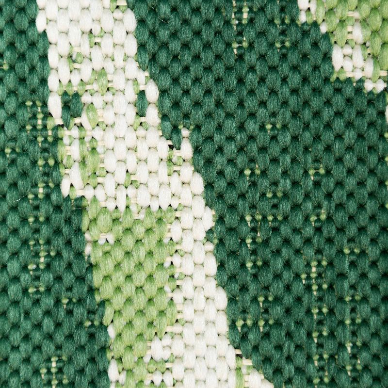 7&#39;10&#34;x10&#39; Peacock Ikat Outdoor Rug Green - Threshold&#8482;, 3 of 4