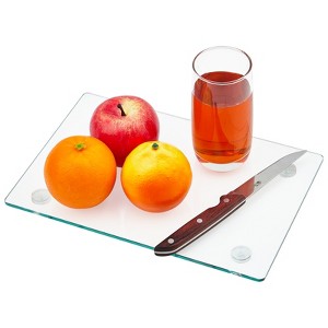 Glass Cutting Board, Tempered Glass Cutting Board for Kitchen, Clear Kitchen Board for Countertop, Scratch Resistant, Heat Resistant, Easy to Clean - 1 of 4