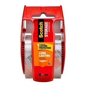 Scotch 1.88''x 27.7 yd.165L Long Lasting Storage Packaging Tape: Clear Plastic Packing & Shipping Tape - 1 of 4