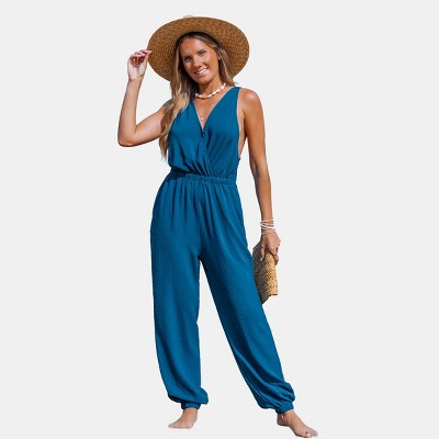Women's Chic Sleeveless Jumpsuit for Beach Getaways - Cupshe