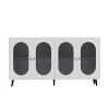 DOMETOUR Modern Accent Sideboard Cabinet with Acrylic Doors, Freestanding Storage Cupboard Console Table for Kitchen Dining Living Room Office - 2 of 4