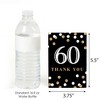 Big Dot of Happiness Adult 60th Birthday - Gold - Birthday Party Thank You Cards (8 count) - 3 of 4