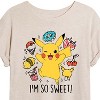 Women's - Pokémon - I'm So Sweet Oversized Graphic T-Shirt - 2 of 4