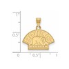 Black Bow Jewelry 14k Yellow Gold Plated Sterling Silver Boston Bruins NHL Small Pendant - 2 of 3