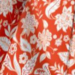 electric orange floral