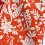electric orange floral