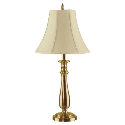 Fangio Lighting 30.5 in. Antique Brass Metal Table Lamp W-1497AB