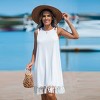 Women's Boho Chic Tassel Trim Sleeveless Swing Dress - Cupshe - 3 of 4