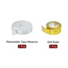 Unique Bargains Retractable Fiber ABS Plastic Cloth Sewing Soft Tape Measure 2 Pcs - 3 of 4