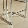 Resenkos Counter Bar Stools, Counter Stool,25" Counter Height Bar Stools Set of 2 with Button Back and Metal Base Legs(Blue,2 Pack) - 3 of 4