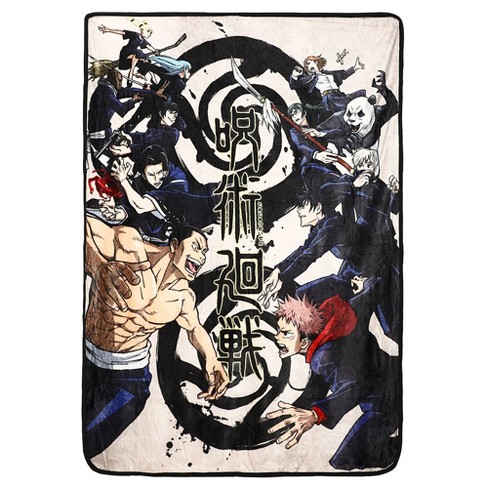 JUJUTSU KAISEN CHIBI 2024 ANIME MICROFIBER FLEECE THROW BLANKET (60