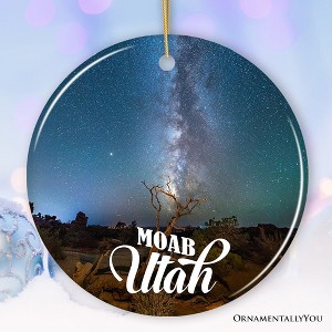 Breathtaking Desert Town Moab Ornament, Utah Nature and Landscapes Travel Souvenir and Christmas Gift| OrnamentallyYou - 1 of 4