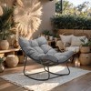 Dsvimoy Accent Chair Modern Rocking Design Comfortable Seating for Living Room

, Dark Gray, 35.4"*47.2"*35.6" - 2 of 4