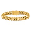 Chisel Stainless Steel Polished Yellow IP-plated with Cubic Zirconia 9.25" Curb Link Bracelet - 4 of 4