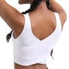 DOMETOUR Sports Bra for Women Wirefree Padded Yoga Bras Tank Tops Fitness Workout Running Top - 3 of 4