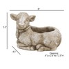 Classic Home and Garden Cement Buddies Indoor/Outdoor Planter with Drainage Hole, Cow - 4 of 4