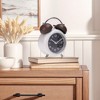 REGALWOVEN Old Fashioned Battery-Powered Metal Night Light Alarm Clock 5.9 x 4.3 x 2 Inches - 2 of 4