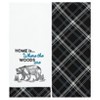 The Lakeside Collection Embroidered Kitchen Towels Lodge Themed Set of 2 - 3 of 4