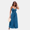 Women's Elegant Tie-Front Beach Jumpsuit - Cupshe - 4 of 4