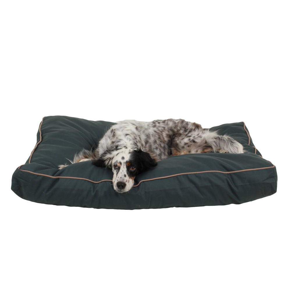 Photos - Bed & Furniture Carolina Pet Company Solid Faux Gusset Jamison Dog Bed - M - Green 