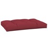 vidaXL Pallet Cushion in Wine Red, Fabric Seat 47.2"x31.5"x4.7", Outdoor Patio Comfort, Hollow Fiber Filling, Elegant Décor Update - 4 of 4