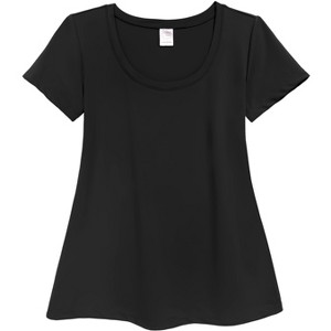 City Threads Women's UPF 50+ Short Sleeve Flowy Swim Rashguard - Made in USA - 1 of 4