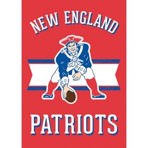 Briarwood Lane Retro New England Patriots Garden Flag NFL Double-Sided 12.5"x18" - 1 of 3