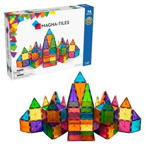 Magna-tiles Clear Colors 74pc Set : Target