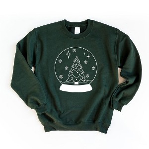 Simply Sage Market Women's Graphic Sweatshirt Christmas Snow Globe - 1 of 3