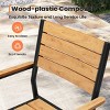 Pellebant Outdoor Dining Chairs Modern Aluminum Stackable Chairs for Patio - 4 of 4