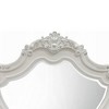 Royal Hampton Dresser Mirror, 46x48, Beveled Edges, White Ornate Carved Wood - 3 of 4