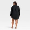 Women's Cloud Knit Notch Collar Long Sleeve Nightgown - Auden™ - 2 of 3