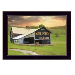 Mail Pouch Barn By Lori Deiter, Printed Wall Art, Ready To Hang Framed Poster, Black Frame - 1 of 1