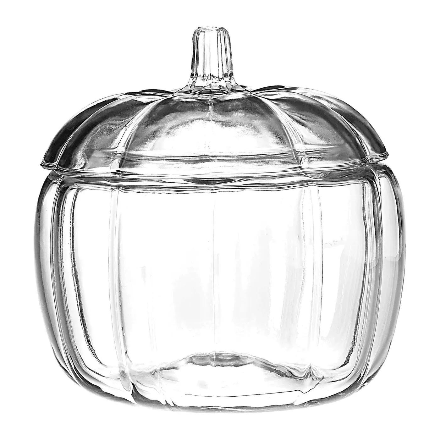 Anchor Hocking 70oz Halloween Pumpkin Decorative Glass Jar (with Lid) - Clear - image 1 of 2
