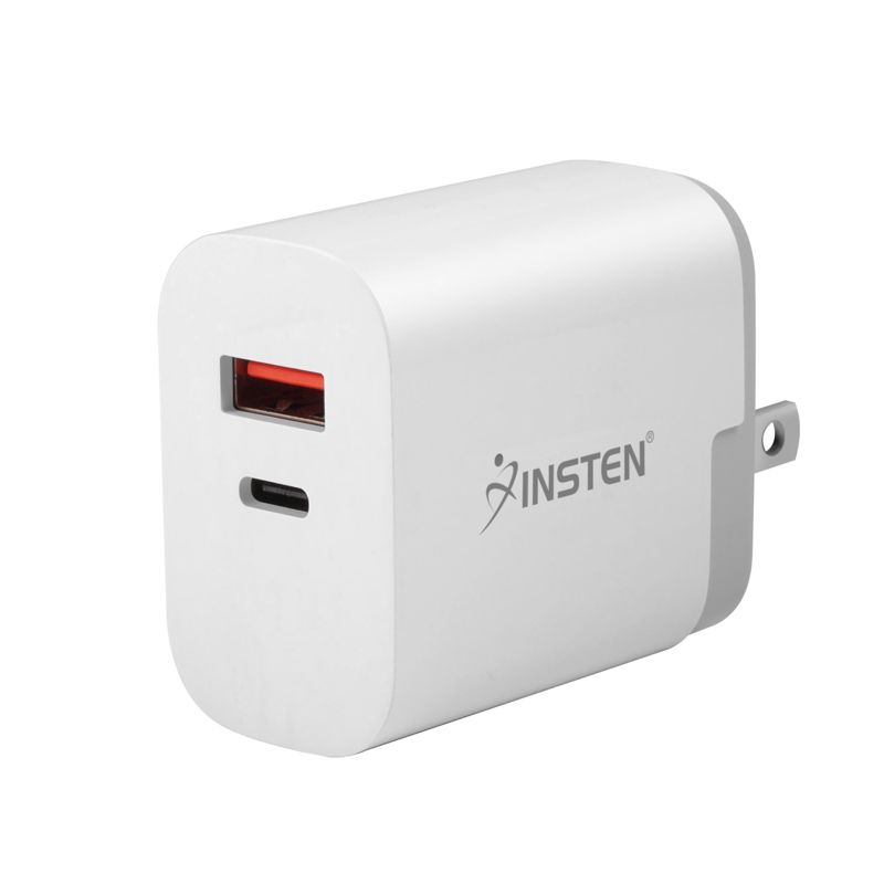 Insten Insten 30W USB C Wall Charger, Dual Port QC Fast Charger & PD Type C Charging for iPhone 15/ 14/ 13/ Pro/ iPad, Samsung, 3 of 10