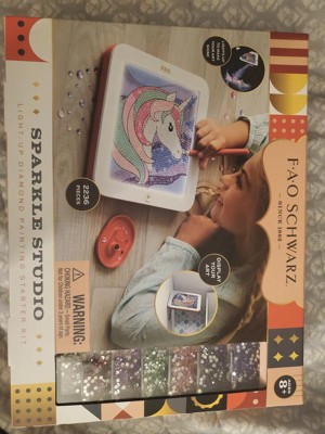 Fao Schwarz Sparkle Studio Light-Up Diamond Painting Starter Set