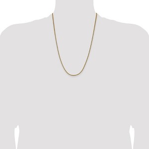 Chisel Stainless Steel Polished Yellow IP-plated 1.5mm 24" Square Wheat Chain Necklace - 1 of 4