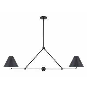 Crystorama Lighting Xavier 4 - Light Chandelier in  Matte Black - 1 of 4