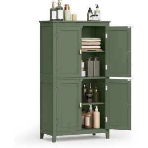 Dcolora Bathroom Floor Storage Cabinet, Bathroom Storage Unit, Freestanding Cabinet - 1 of 4