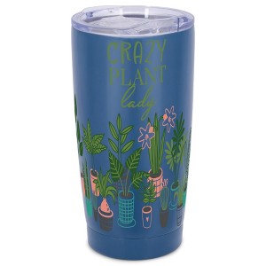 Elanze Designs Crazy Plant Lady Flower Garden Wrap-Around Design 20 Ounce Stainless Steel On-The-Go Coffee Mug, Thermal Travel Tumbler with Leak - 1 of 4