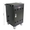 Syemin Tool Boxes and Totes Rolling Chest Storage Cabinet, Garage Organizer, Tool Multifunctional Storage Box, Black, 20.9"*21.2"*38.3" - 3 of 4