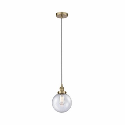 Beacon - 1 Light Mini Pendant In Industrial Style-11.5 Inches Tall and 8 Inches Wide