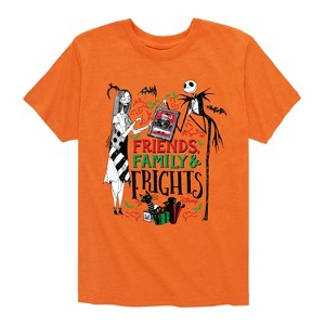 Boys' - The Nightmare Before Christmas - Friends Family and Frights Short Sleeve Graphic T-Shirt - 1 of 4