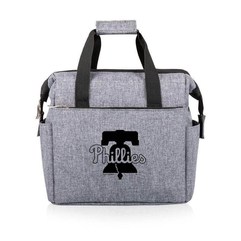 MLB Philadelphia Phillies On The Go Soft Lunch Bag Cooler - Heathered Gray, 1 of 6