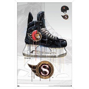 Trends International NHL Ottawa Senators - Drip Skate 21 Framed Wall Poster Prints - 1 of 4