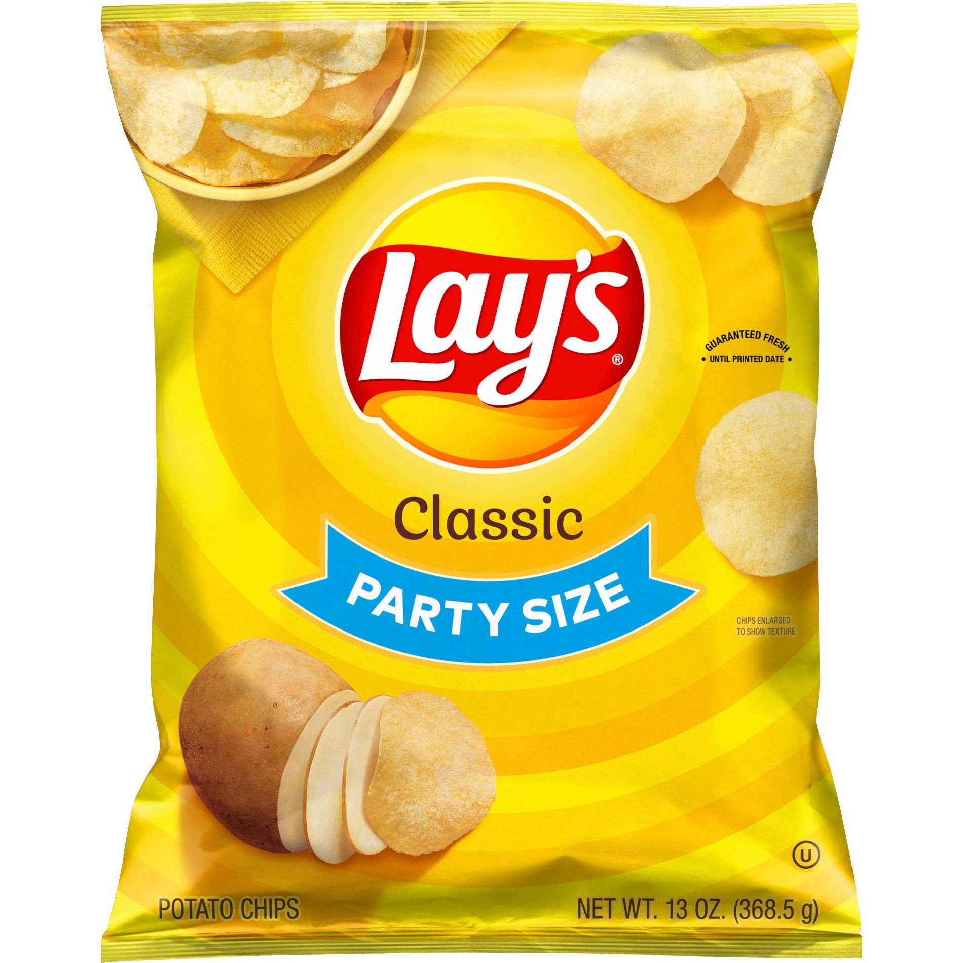 Lay's Classic Party Size Potato Chips - 13oz