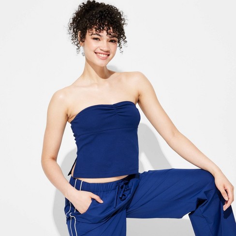 Navy blue boob tube deals