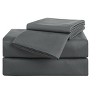 Kate Aurora Hotel Living Ultra Soft Microfiber Hypoallergenic Sheet Sets - Charcoal, Twin - 3 of 4