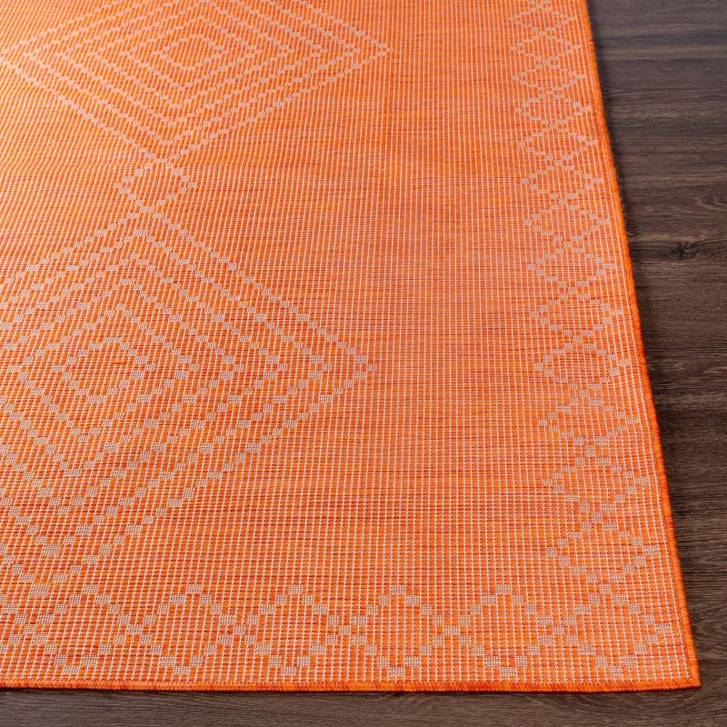 Mark & Day Craailo Woven Indoor and Outdoor Area Rugs Bright Orange, 3 of 8