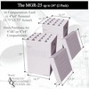 Advanced Organizing Systems - MGR-25 (2pkg) Roll File Storage Box - Corrugated 25x17.5x17.5 With 16 Compartments - 4 of 4